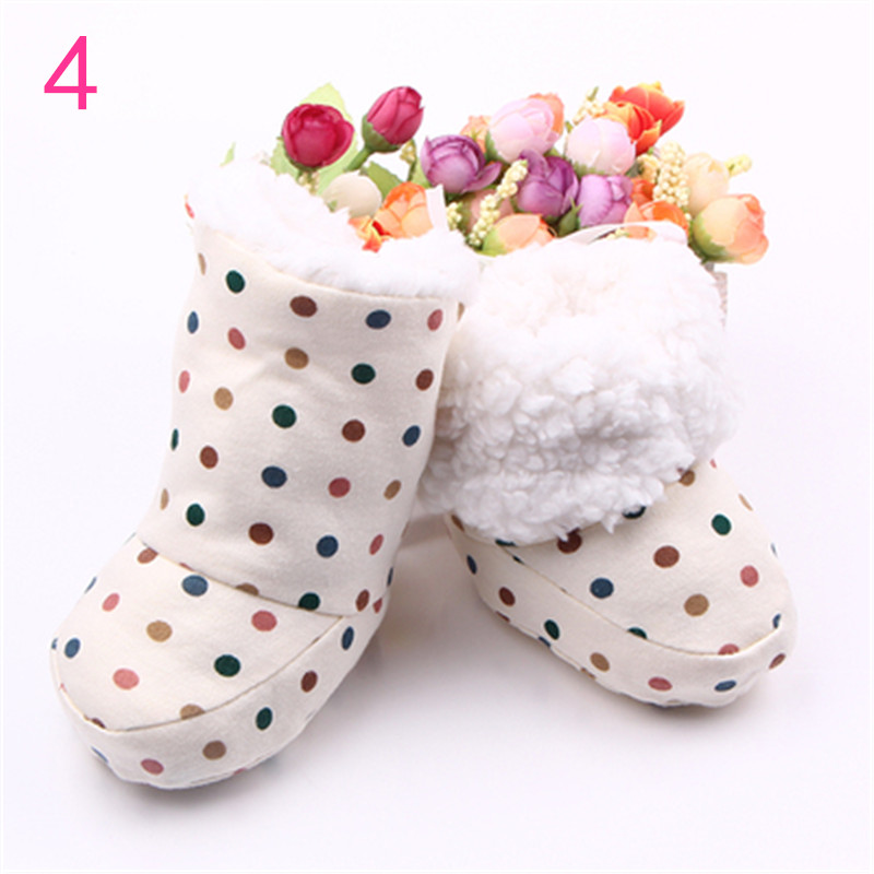 Newborn Baby Boys Toddler Shoes Crib Shoes Berber Fleece Soft Sole